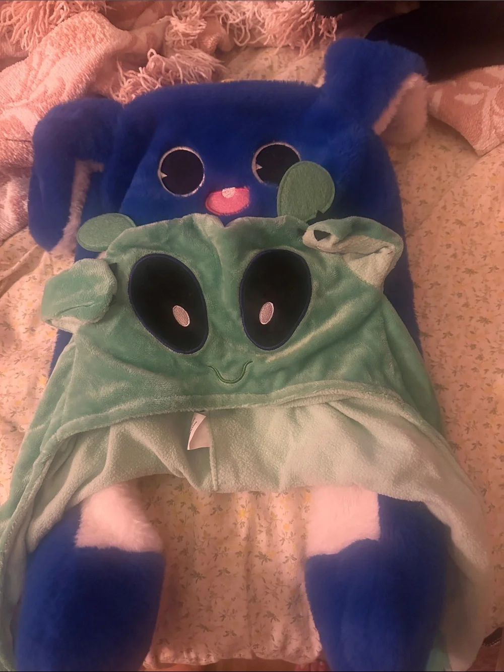 Plush Alien and goofy monster moving ears bundle
